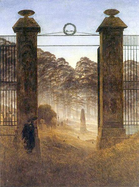 Caspar David Friedrich Friedhofseingang china oil painting image